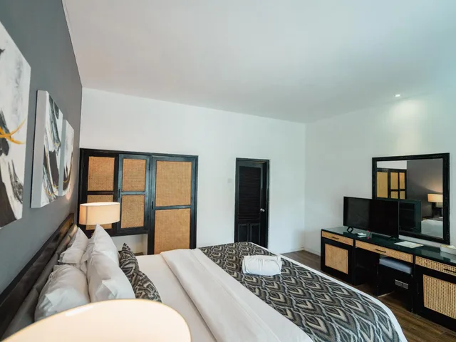 غرفة سوبيريور بسرير مزدوج أو سريرين منفصلين بإطلالة على الحديقة، Casa Wina Kuta 8/10