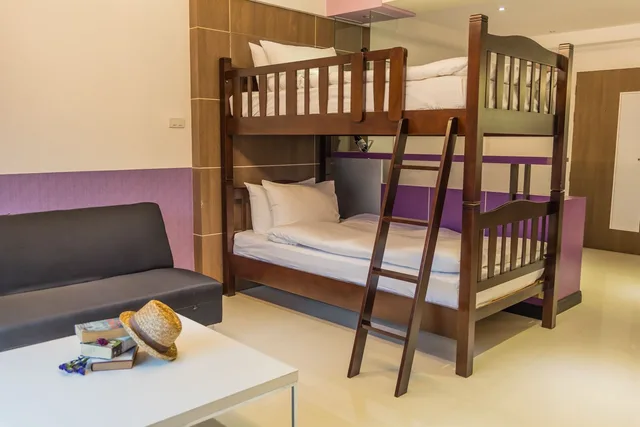 جناح عائلي بسرير كينج وسرير بطابقين بإطلالة على الحديقة بغرفة نوم واحدة، The L Resort Krabi 2/4