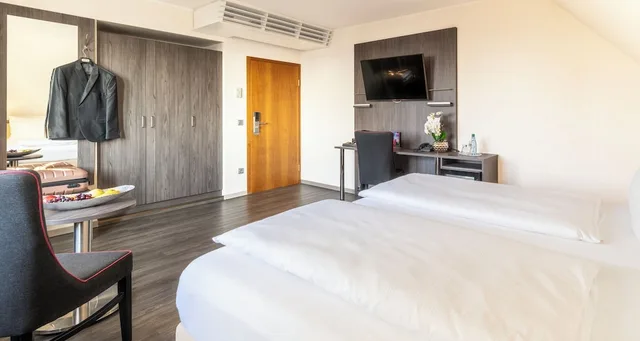 غرفة كومفورت بسرير مزدوج مع أريكة، Plaza Hotel Buchhorner Hof 4/10