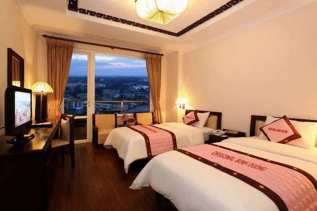 غرفة ديلوكس بسرير مزدوج أو سريرين منفصلين، Original Binh Duong 4 Hotel 1/2