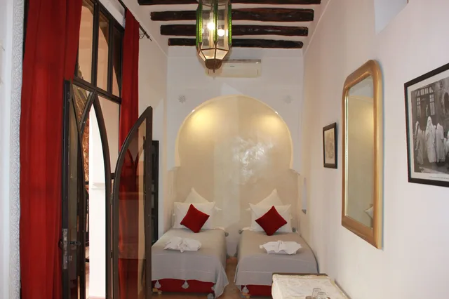 غرفة عائلية بثلاثة أسرّة بحمام خاص، Riad Jnan el Cadi 9/10