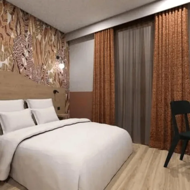 غرفة سوبيريور بسرير كوين وسرير مزدوج، All Suites Hotel Paris Pleyel L’Ile Saint Denis 3/10
