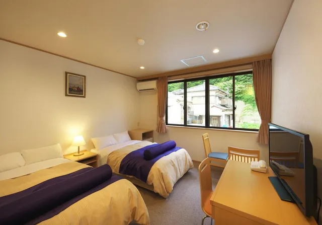 غرفة بسريرين منفصلين بإطلالة على الجبل، Kichimu Hotel (ex. Michitekuru Kokoro No Yado Kichimu) 6/7