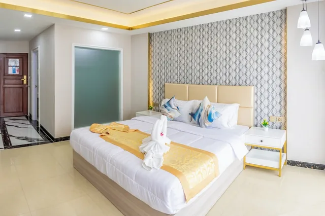 غرفة ديلوكس بسرير مزدوج بإطلالة على البحر، Mermaid S Beach Resort Jomtien 2/9