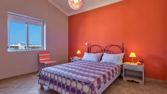 شقة بسريرين منفصلين بغرفتي نوم مع أريكة، Elea apartments 3/6