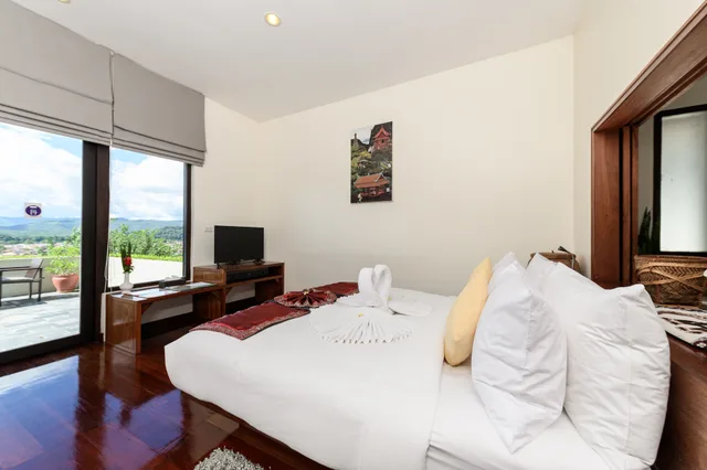 غرفة بسرير مزدوج أو سريرين منفصلين بشرفة، Luang Prabang View Hotel 1/10