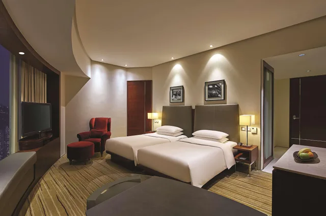 غرفة قياسية بسريرين منفصلين، HYATT REGENCY HONG KONG TSIM SHA TSUI 1/2