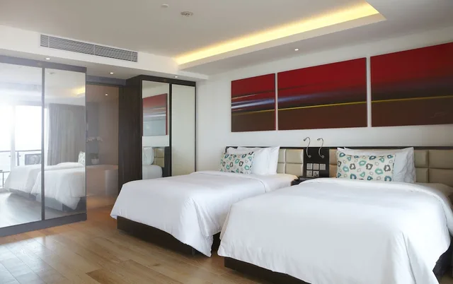 بنتهاوس بسريرين كينج وسرير فردي بإطلالة على البحر، Double-Six Luxury Hotel Seminyak 1/2