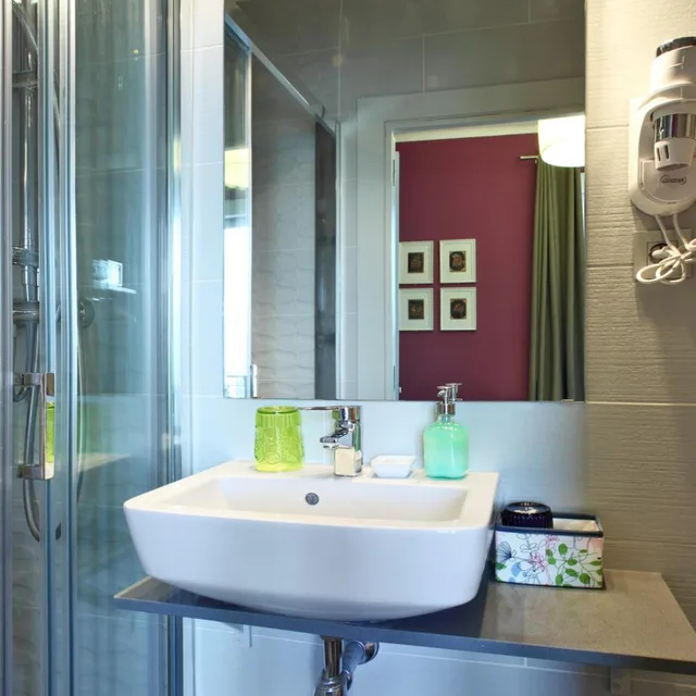 غرفة بسرير مزدوج أو سريرين منفصلين بإطلالة، Hotel Ginebra 6/8