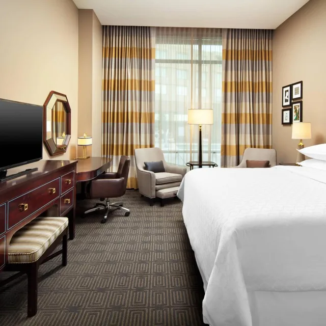 غرفة بسرير كينج في طابق مرتفع، SHERATON MCKINNEY HOTEL 3/9