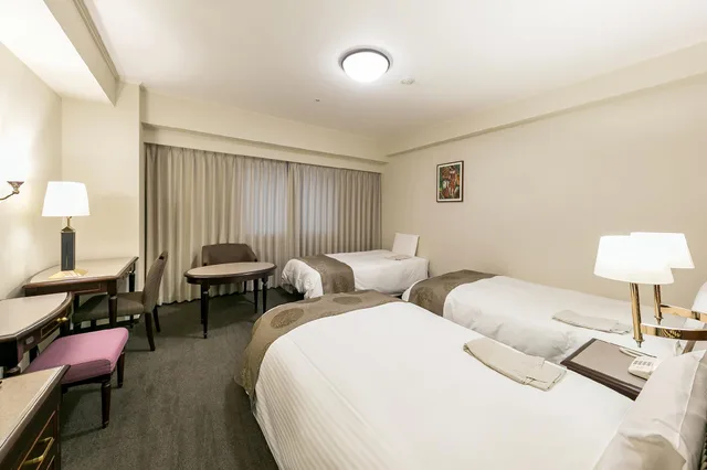 غرفة قياسية ثلاثية بثلاثة أسرّة، Hotel Sankyo Fukushima 1/1