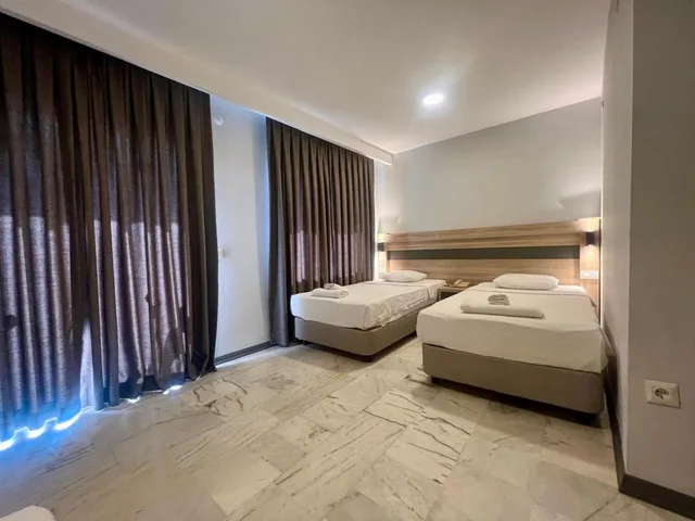 غرفة بسرير مزدوج أو سريرين منفصلين، Club Palm Garden Keskin 10/10