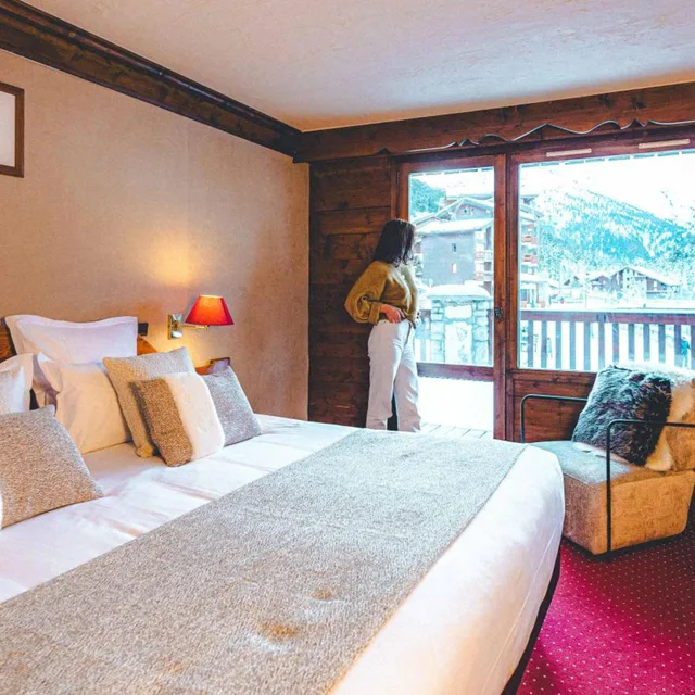 غرفة قياسية بإطلالة على الجبل، Hotel Mont Vallon Meribel 3/10