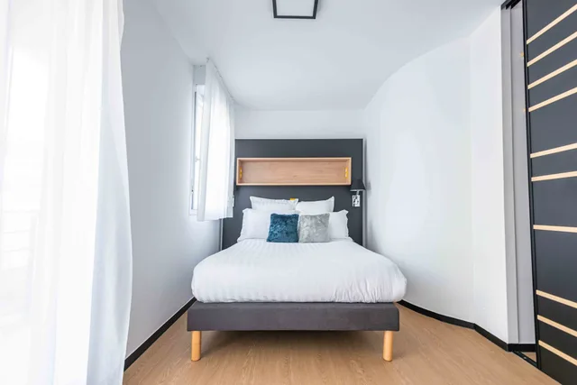 شقة بسرير مزدوج بغرفة نوم واحدة مع أريكة، Privilodges Le Hub Grenoble 3/5