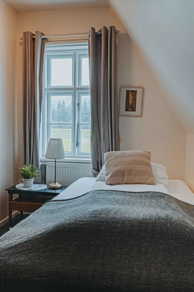 Room, Single, Shared Bathroom, Heradsskolinn Historic Guesthouse 1/1