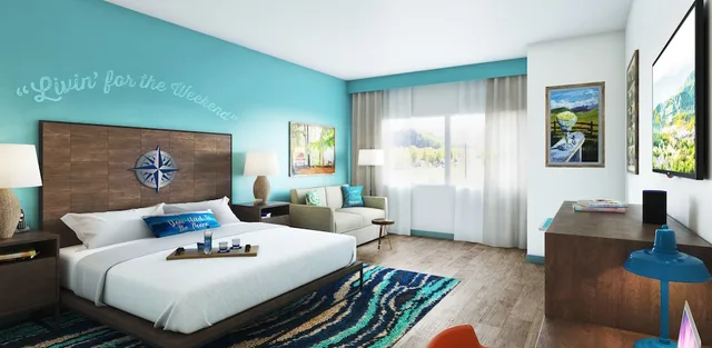 Premium, Deluxe, King Bed, Mountain View, Balcony, The Lodge at Camp Margaritaville 3/3