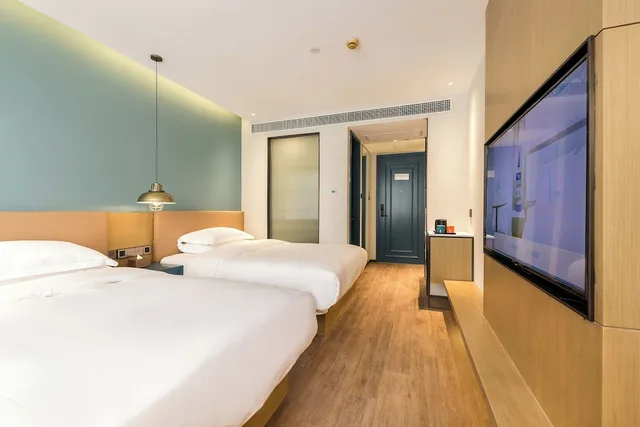 غرفة ديلوكس بسريرين مزدوجين، Jinglai Hotel (Shanghai Bund East Nanjing Road Pedestrian Street) 2/3
