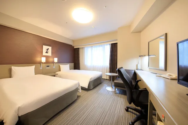 غرفة بسريرين منفصلين لذوي الإعاقة، Daiwa Roynet Hotel Tokyo Osaki 4/8