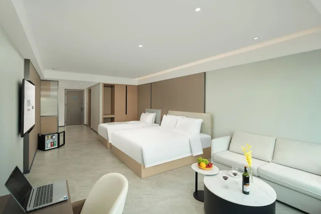 Family, Single, 2 Double Beds, City View، ECHIC HL (Guangzhou Baoneng Performing Arts Center Luogang Wanda Plaza) 4/5