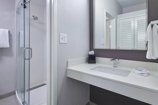 جناح بسرير مزدوج بإطلالة على الفناء، Courtyard By Marriott Detroit Metropolitan Airport Romulus 3/6