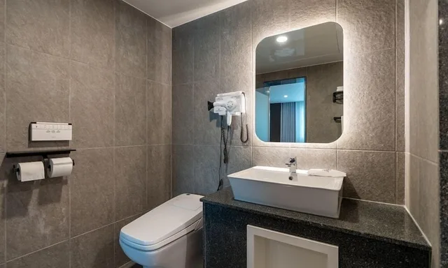 غرفة بريميوم بسرير كوين، Jecheon Hound Hotel 4/5
