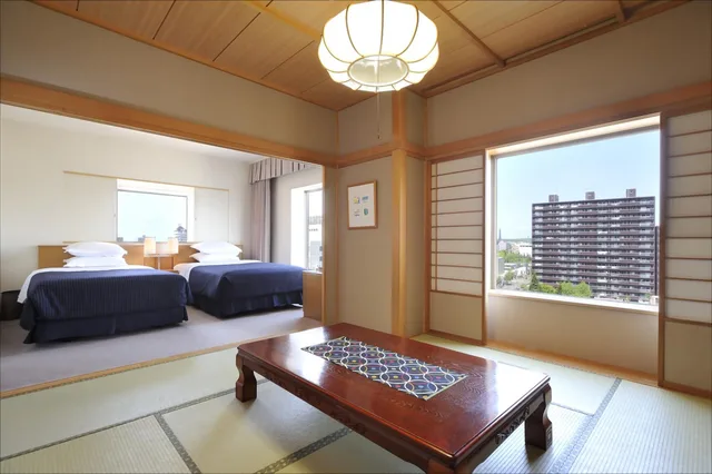 غرفة بأرضية تاتامي، Hotel Emisia Sapporo 1/4