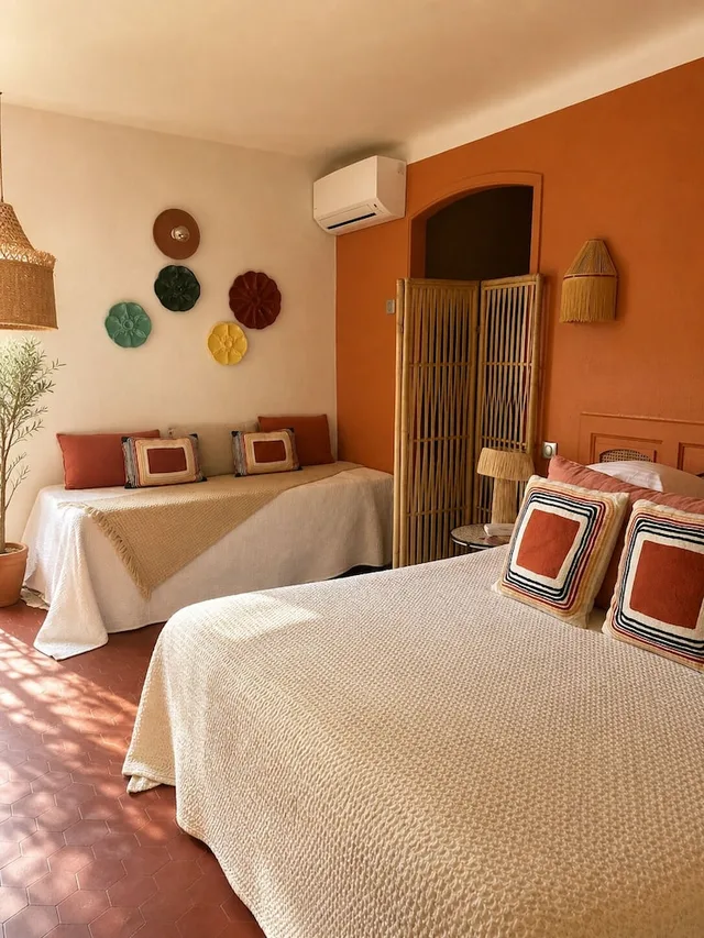 غرفة ثلاثية بسرير مزدوج وسرير فردي، Le Jardin D'emile 4/6