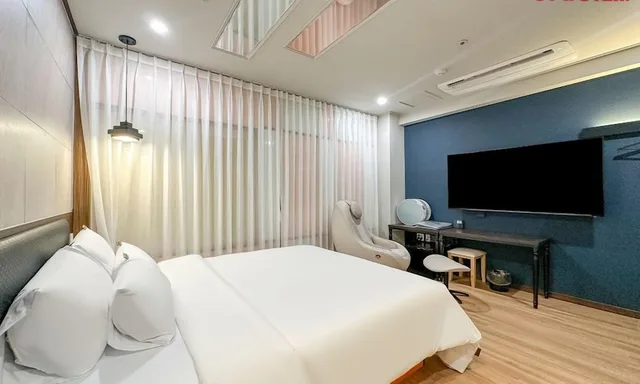 غرفة بسرير كوين، Hotel Yeogiuhtte Gwangju Ha Nam 2/6