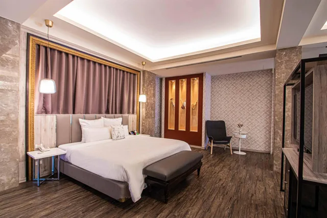 غرفة بسرير مزدوج، Six Star Motel-Zhongli 1/2