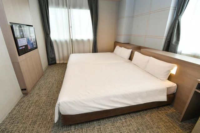 Deluxe, Twin Beds, Station View، Sanco Inn Nagoya Shinkansen Guchi Annex 2/10