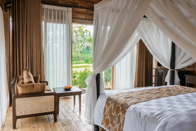 1 Bedroom, Bamboo, Villa, King Bed، Wadari Retreat Villa Ubud 10/10