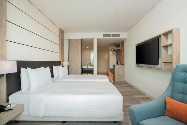 غرفة ديلوكس ركنية بسريرين منفصلين، Solaria Nishitetsu Hotel Bangkok 3/10