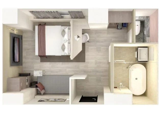 غرفة كومفورت بسرير مزدوج، Hotel Cordia Osaka Hommachi 4/7