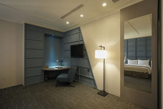 غرفة سوبيريور ثلاثية بسرير مزدوج وسرير فردي، Golden Tulip Aesthetics Hotel, Miaoli 8/10