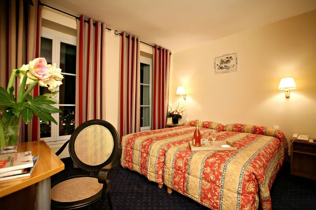 غرفة بسريرين منفصلين، Hotel Beauvoir 3/4