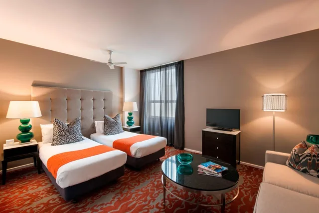 شقة ديلوكس بسرير مزدوج بغرفتي نوم، Miller Apartments Adelaide 3/6
