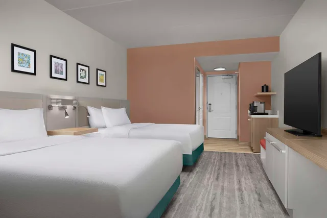 غرفة بسريرين كوين، Hilton Garden Inn Raleigh Capital Blvd I-540 2/4