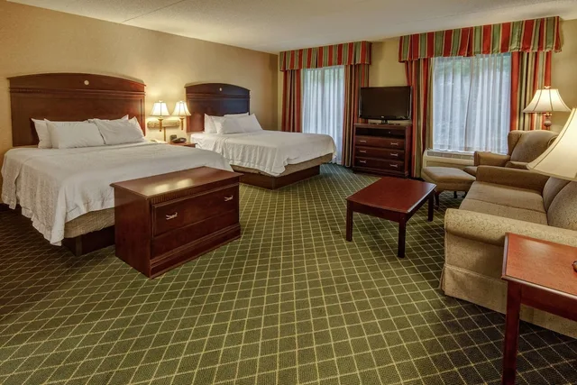جناح استوديو بسريرين كوين مع أريكة، Hampton Inn Cambridge 1/3