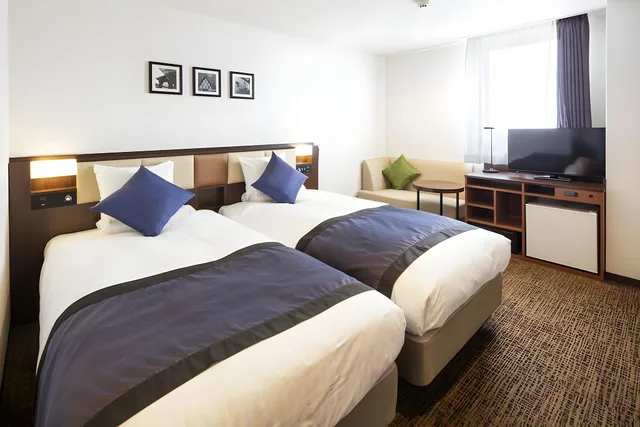Renovated, Standard, 2 Double Beds, Annex, Smoking، Hotel Mystays Kanazawa Castle 1/1