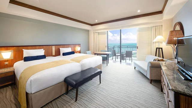 Room, Twin Beds, Sea View, North Wing, High Floor، Hotel Nikko Alivila Yomitan Resort Okinawa 1/1