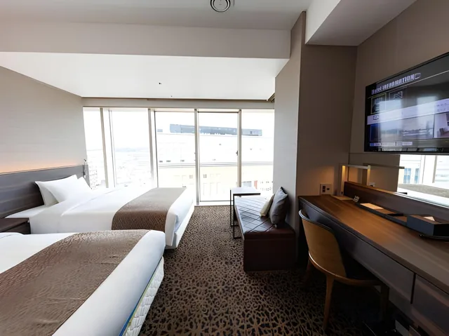 East, Superior, 2 Double Beds, Corner, Piazza Hotel Nara 2/2