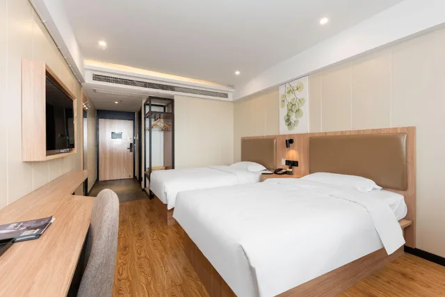 Room, Twin Beds, Electronic Cigarette Only، GreenTree Inn Wuxi City Liangxi District Jinshan North Industrial Park West Jianghai Road Hotel 1/2