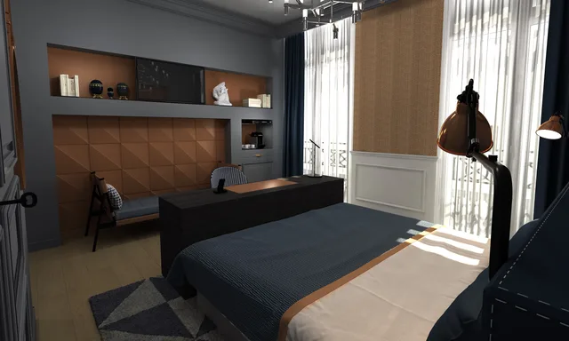 Deluxe, Twin Beds, Hotel Square Louvois 1/4