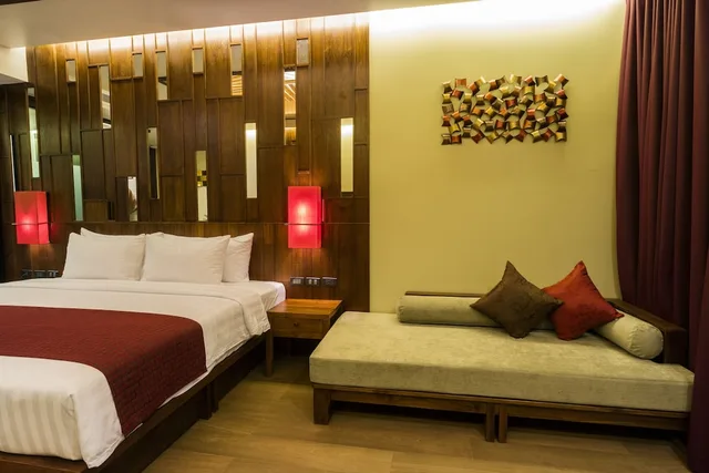 غرفة بريميوم بسرير كوين وسرير فردي بإطلالة على الجبل، Aonang Phu Pi Maan Resort And Spa 3/6