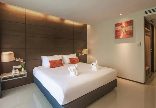 غرفة ديلوكس بسرير مزدوج بإطلالة على المسبح، Aree Tara Resort Krabi 5/9