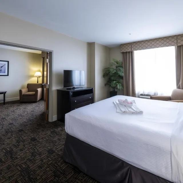 1 Bedroom, Premium, Suite, King Bed, Dining Area, Sofa، Radisson Hotel Edmonton Airport 3/9