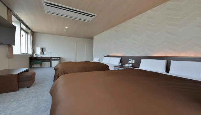 غرفة قياسية ثلاثية بسريرين مزدوجين مع أريكة، Hotel New Gaea Domemae 2/3