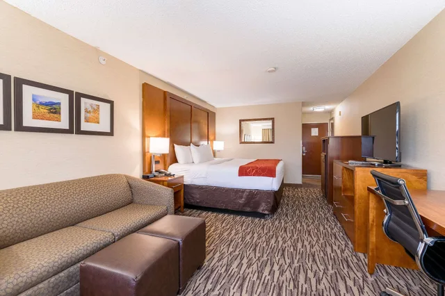 جناح بسرير كينج بشرفة مع أريكة، Comfort Suites At Evergreen Parkway 5/10