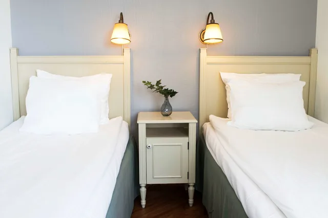 غرفة قياسية بسريرين منفصلين وسرير بطابقين يُسمح فيها بالحيوانات الأليفة، Best Western Eurostop Orebro 4/6