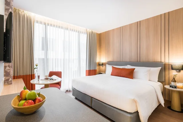 غرفة ديلوكس بسريرين منفصلين بإطلالة على المدينة، The Key Premier Hotel Sukhumvit 2/5